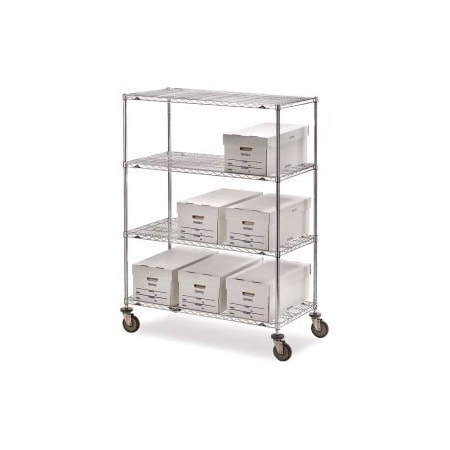 Metro Metro Super Erecta Wire Shelf Truck w/4 Shelves, 900 lb. Capacity, 36"L x 24"W x 68"H 5444500